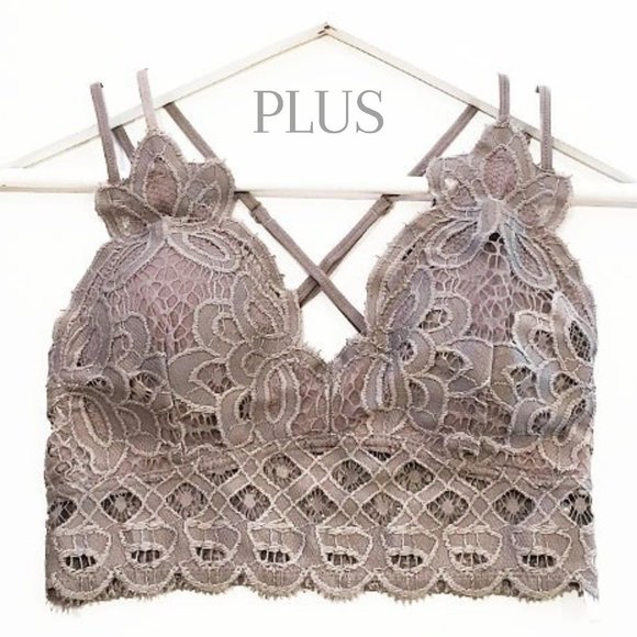 Blush & Belle Other - EDEN Plus Wood Lake Floral Padded Lace Bralette